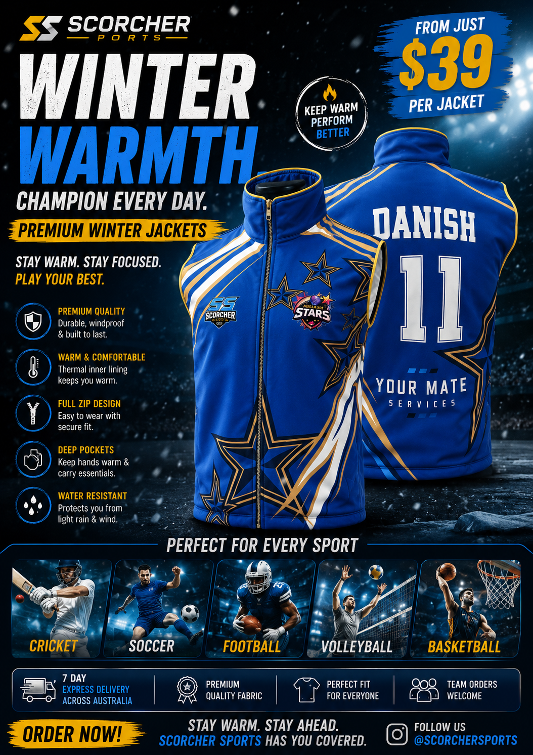 Sleeveless Jumpers custom sportswear
