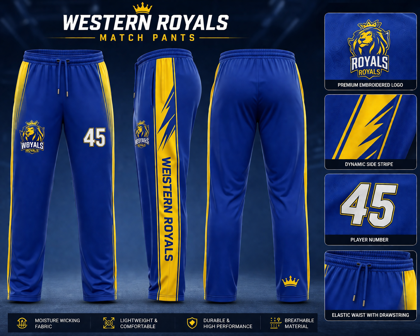 Track Pants custom sportswear